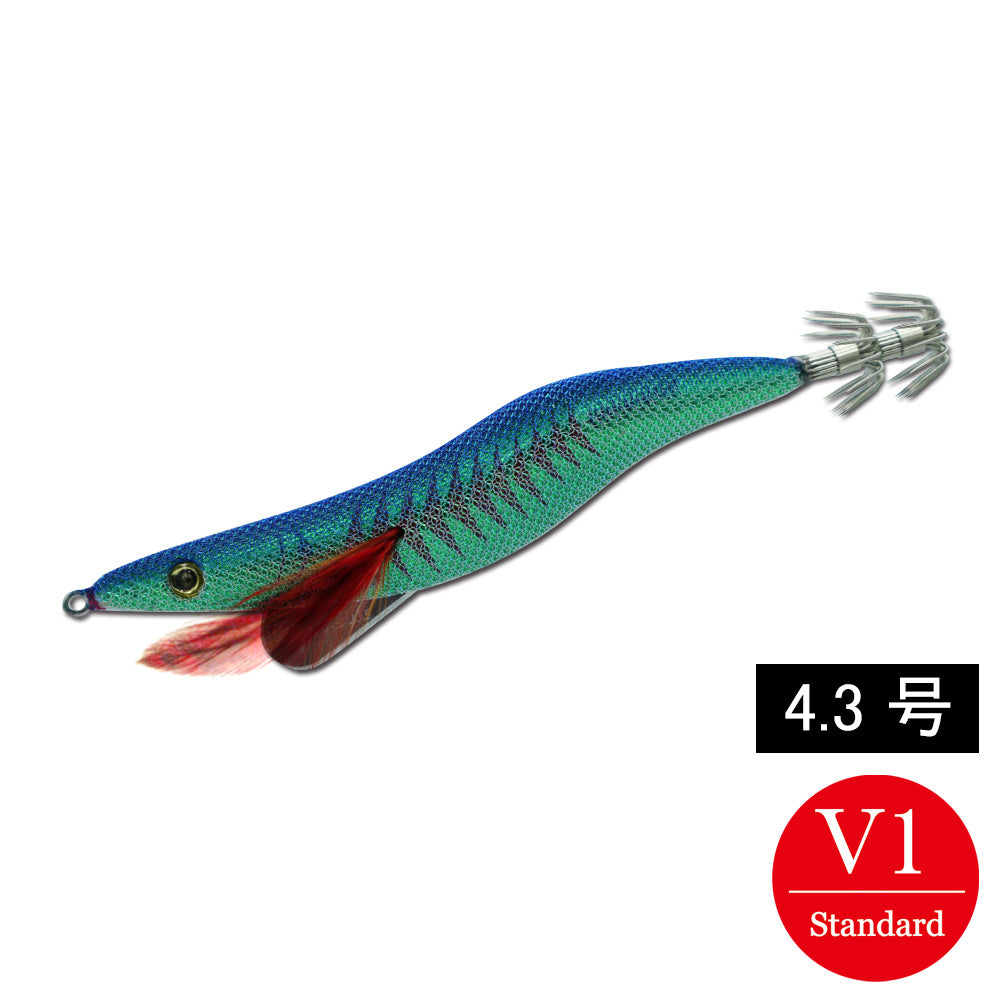 エギシャープα 4.3号V1(24g) グリーンアジベースブルー – Keystone
