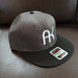 【Akasamurai Action】 AKキャップ チャコール×ブラック(白ロゴ)