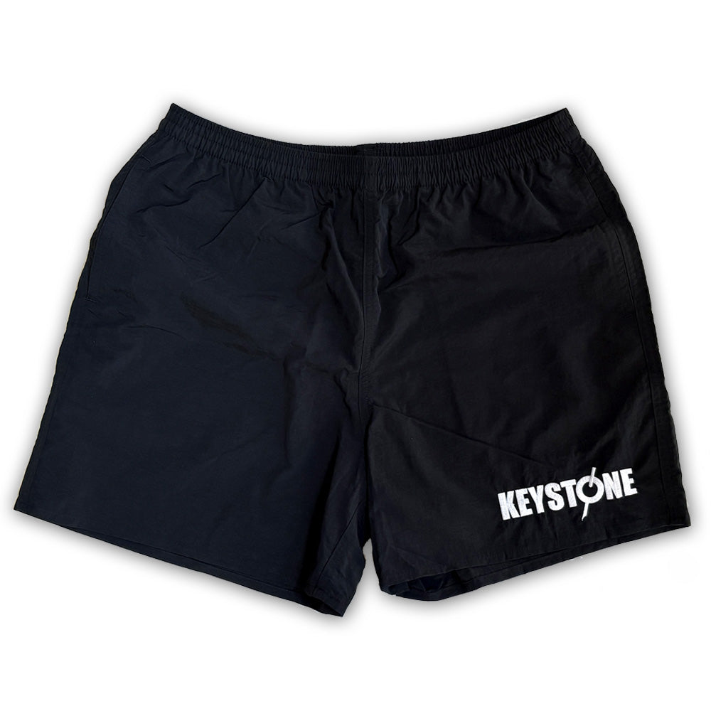 KEYSTONE ロゴナイロンショートパンツ ブラック 短パン – Keystone