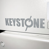 キーストン KEYSTONE ロゴカッティングステッカー Mサイズ シルバーラメ