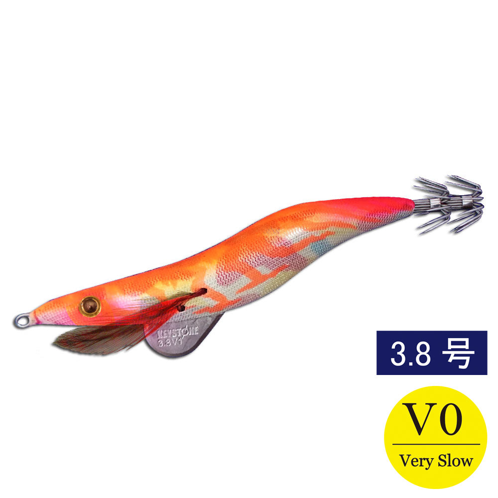 エギシャープ 3.8号V0（17g） NEWマーブルベースオレンジ – Keystone