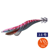 エギシャープ 3.8号V0+(18g) パープルピンクグロー赤侍レッド