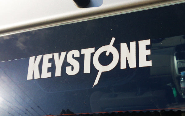 キーストン KEYSTONE ロゴカッティングステッカー Mサイズ ホワイト