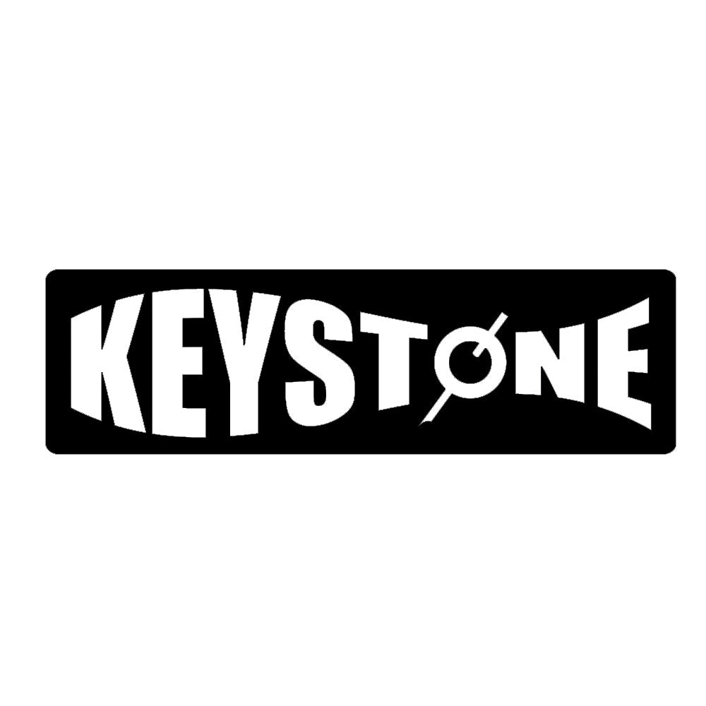 キーストン KEYSTONE イカ型ロゴステッカー ブラック Sサイズ