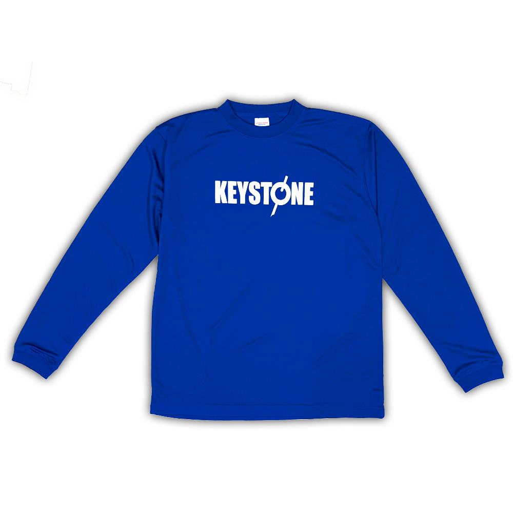 KEYSTONE ロゴ ドライシルキータッチロングスリーブTシャツ