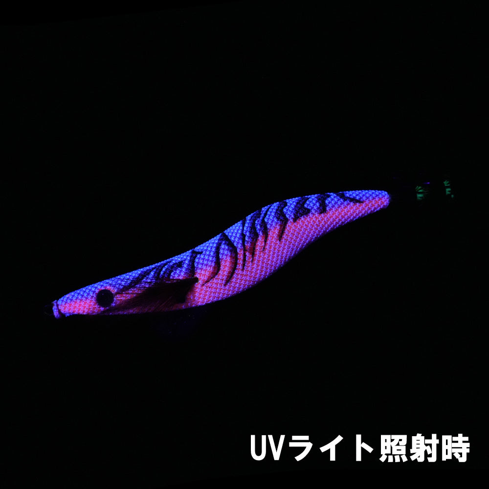 エギシャープα　4.3号V0+　(23g)　ピンクフルグロー赤侍レッド