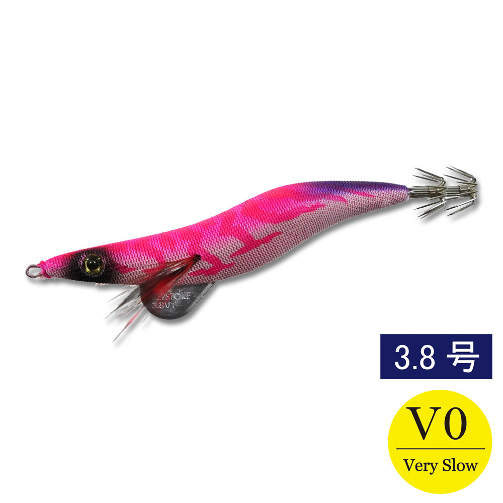エギシャープ　3.8号V0（17g）　レッドベースピンク