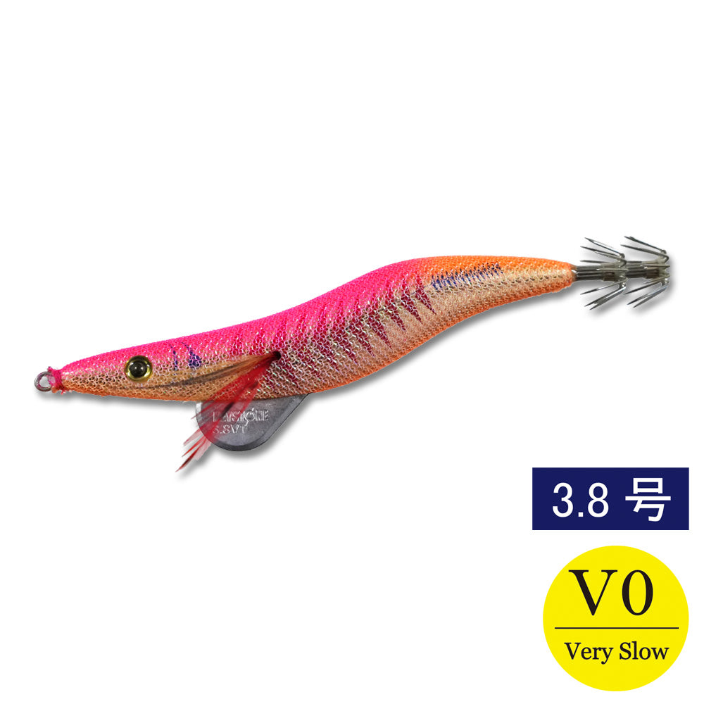 エギシャープ　3.8号V0（17g）　ゴールドアジベースピンク