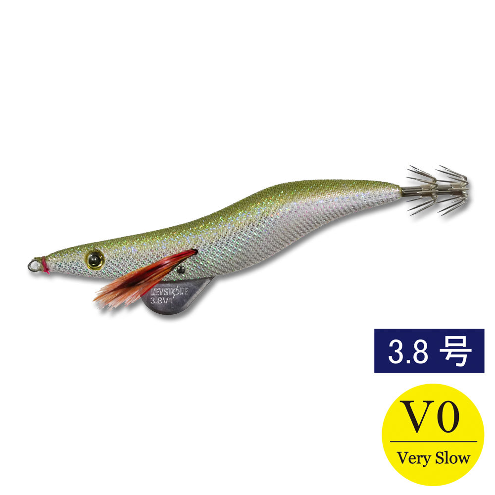 エギシャープ　3.8号V0（17g）　リアルベイトオリーブ