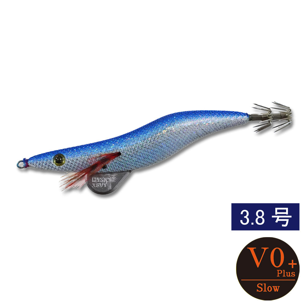 エギシャープ　3.8号V0＋（18g）　リアルベイトブルー