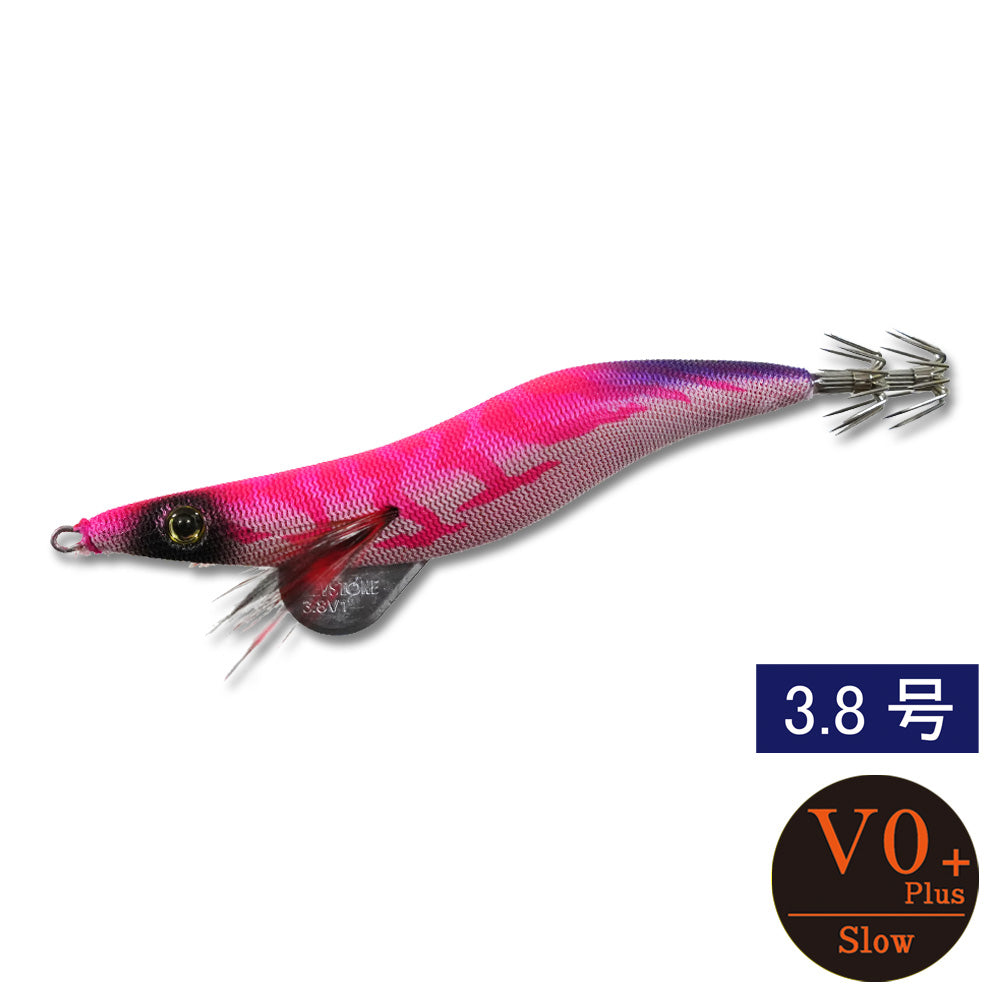 エギシャープ　3.8号V0＋（18g）　レッドベースピンク