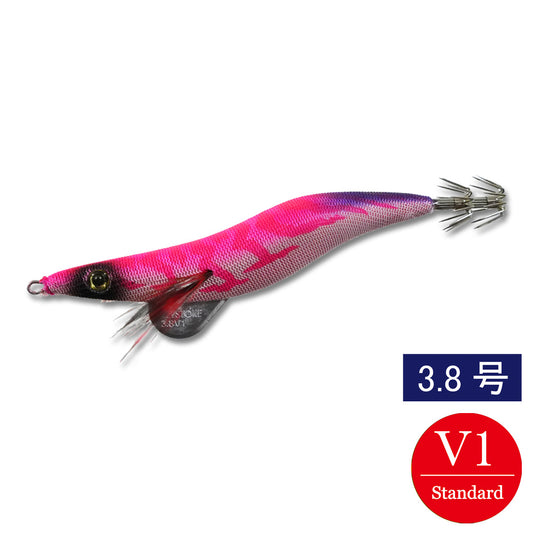 エギシャープ　3.8号V1（19g）　レッドベースピンク