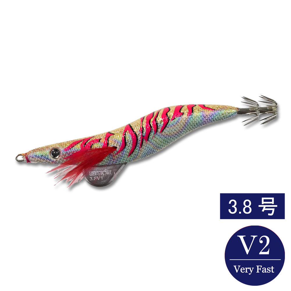 エギシャープ　3.8号V2（24g）　赤侍ゴールドキング