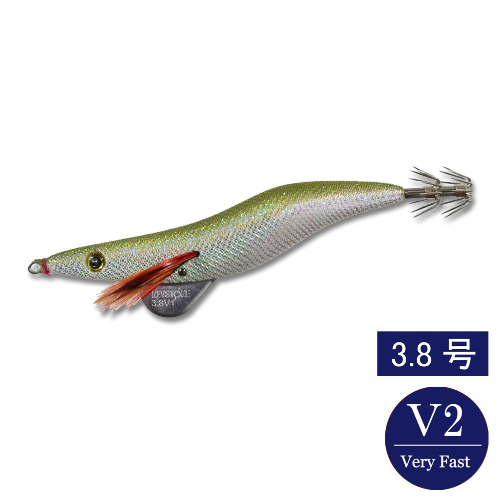 エギシャープ　3.8号V2（24g）　リアルベイトオリーブ