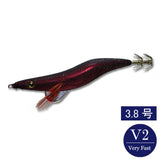 エギシャープ　3.8号V2（24g）　レッドブラックベースパープル