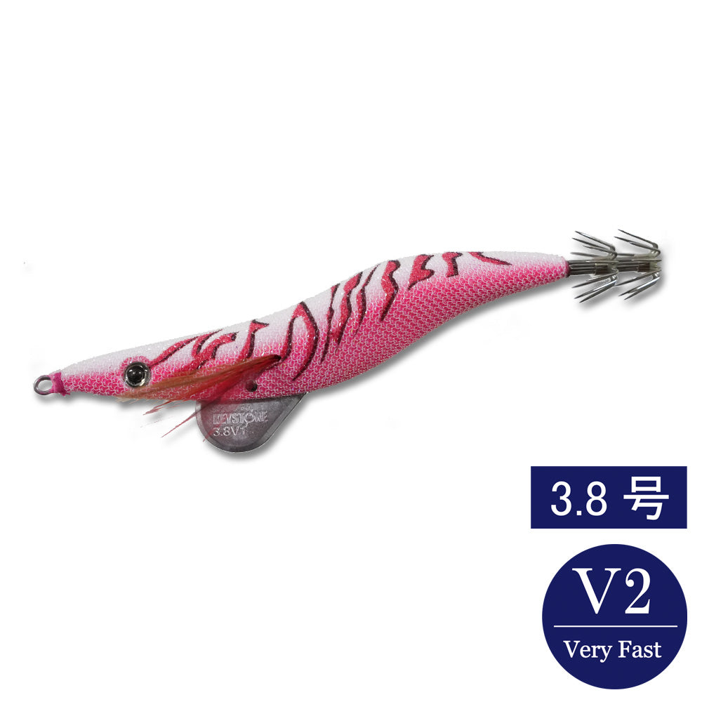 エギシャープ 3.8号V2（24g） ピンクフルグロー赤侍レッド – Keystone