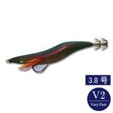 エギシャープ　3.8号V2（24g）　レッドグリーンベースグリーン