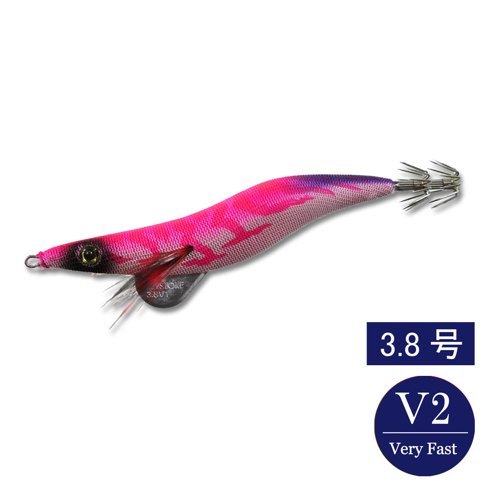 エギシャープ　3.8号V2（24g）　レッドベースピンク