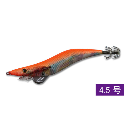 エギ大分プラプラ　4.5号　マーブルベースオレンジ