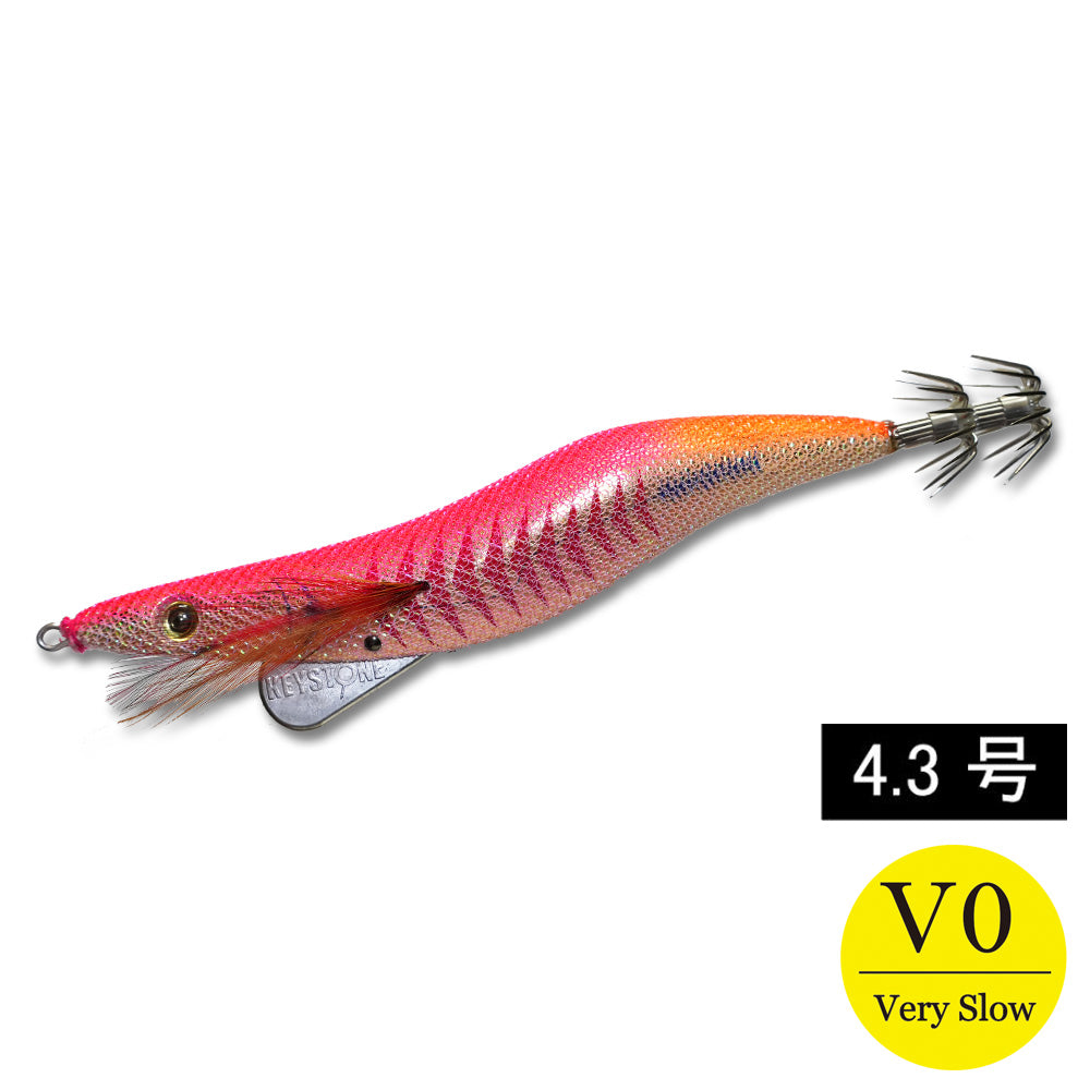 エギシャープα　4.3号V0　(22g)　ゴールドアジベースピンク