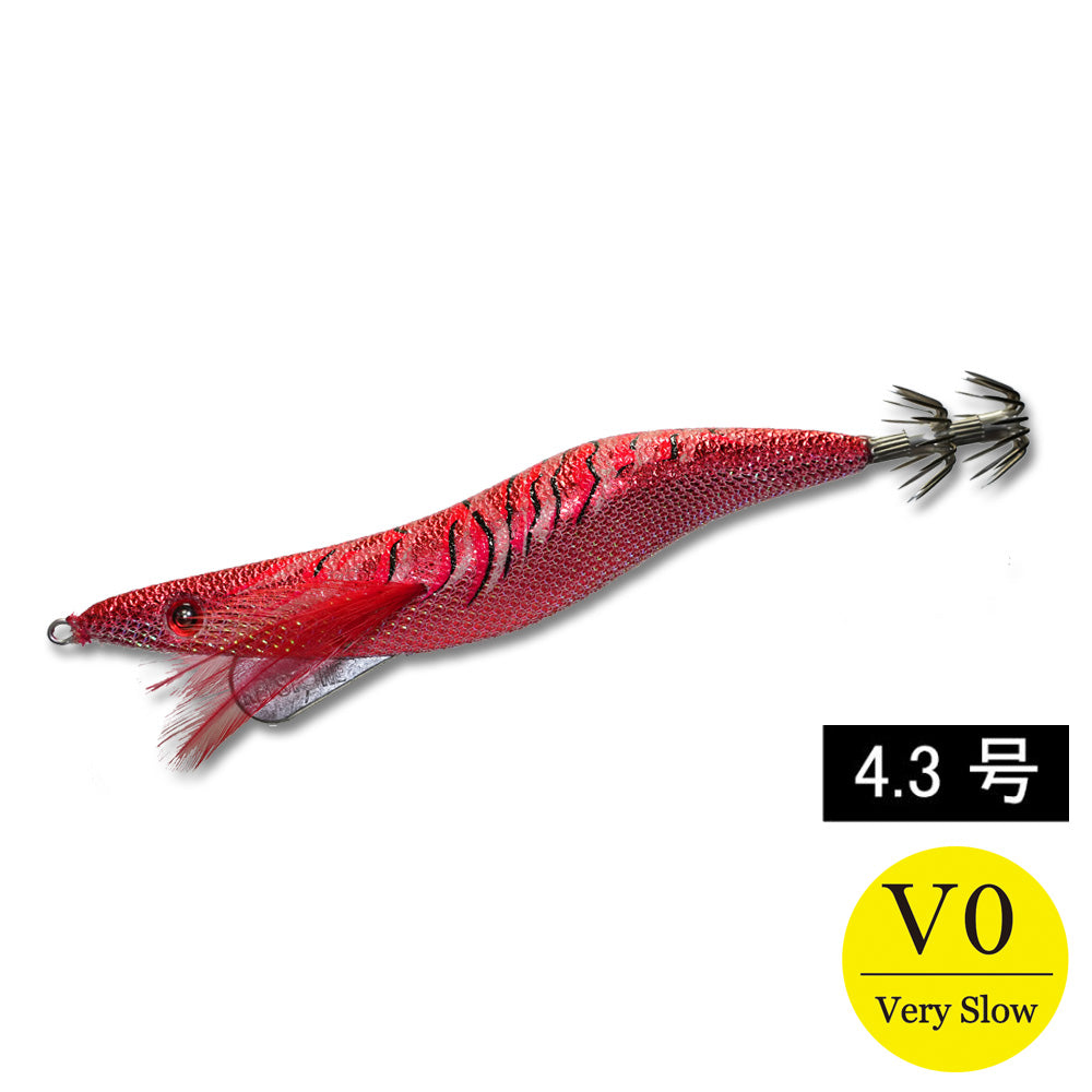 エギシャープα　4.3号V0　(22g)　赤侍レッドキング