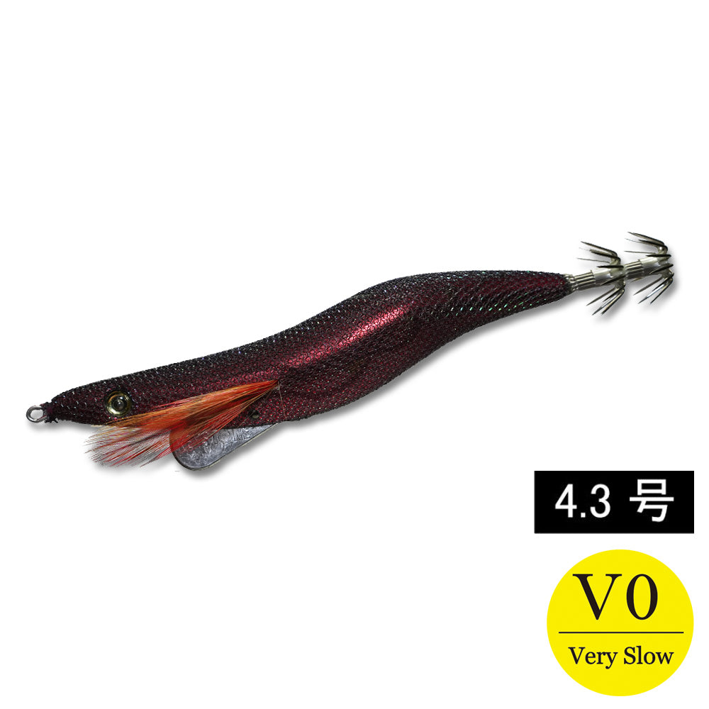 エギシャープα　4.3号V0　(22g)　レッドブラックベースパープル