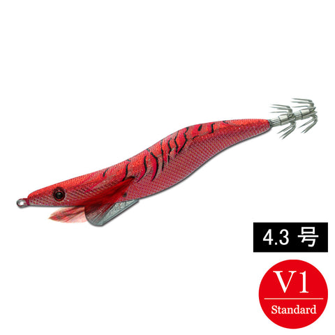 エギシャープα　4.3号V1(24g)　赤侍レッドキング