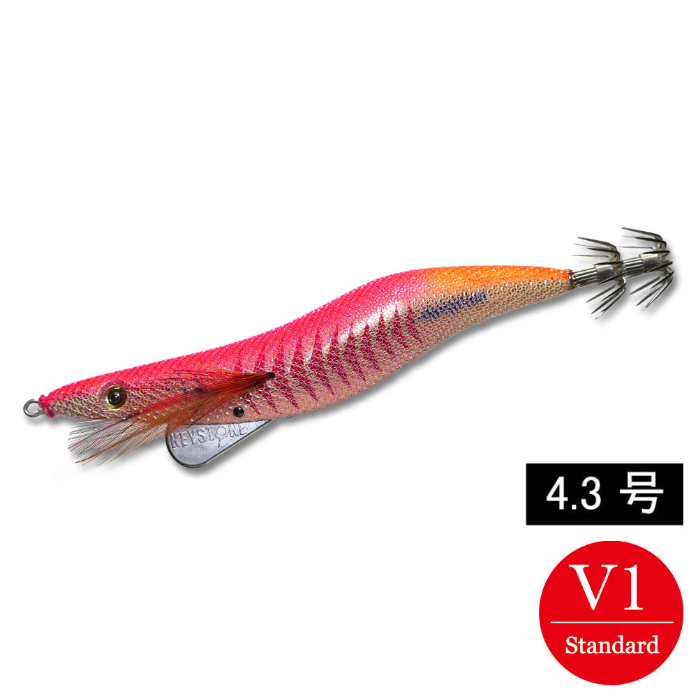 エギシャープα　4.3号V1(24g)　ゴールドアジベースピンク