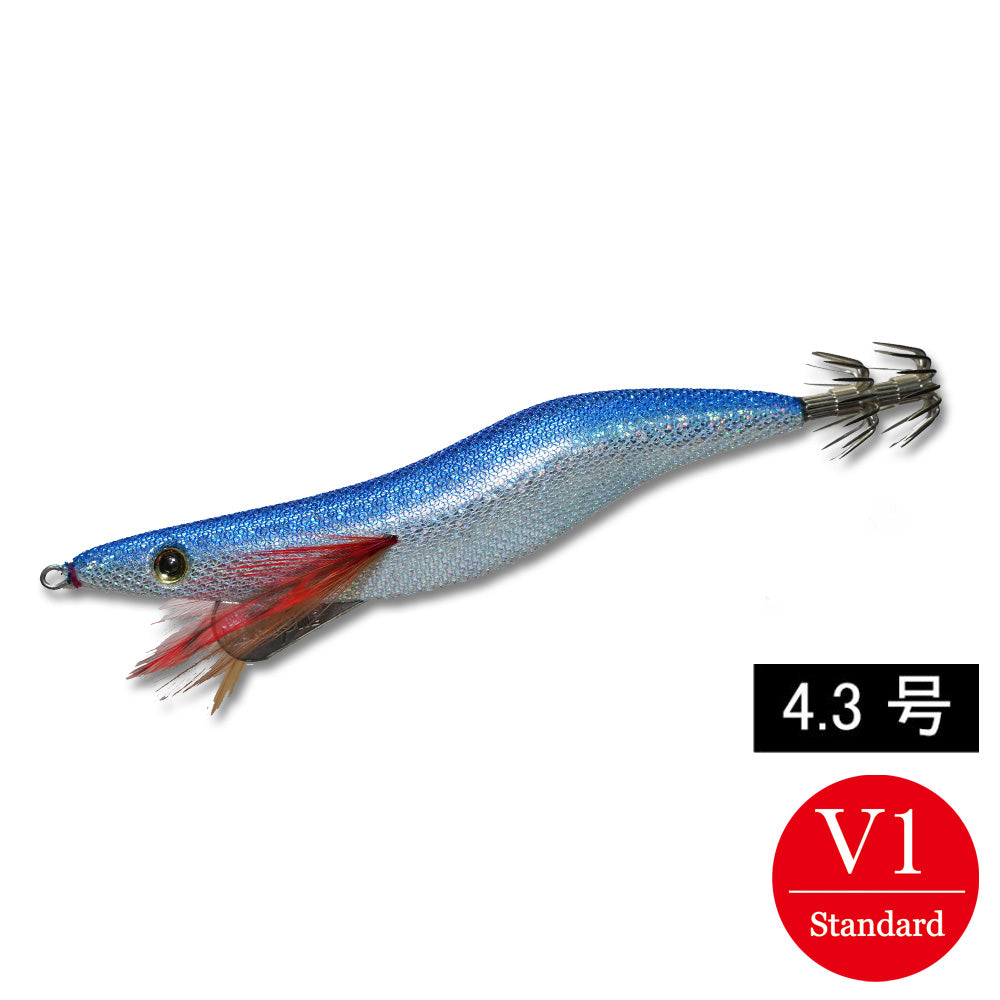 エギシャープα　4.3号V1　(24g)　リアルベイトブルー