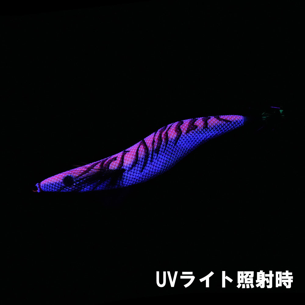 エギシャープα　4.3号V0＋(23g)　マーブルピンクグロー赤侍レッド