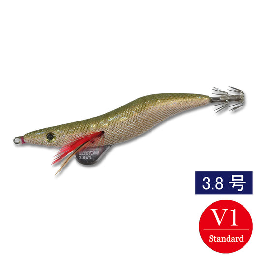 エギシャープ　3.8号V1（19g）　ギャラクシーグローオリーブ