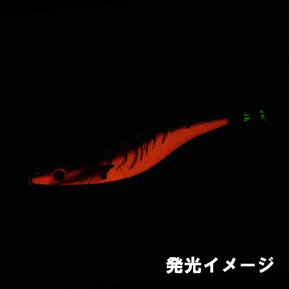 エギシャープα　4.3号V0+　(23g)　ピンクフルグロー赤侍レッド