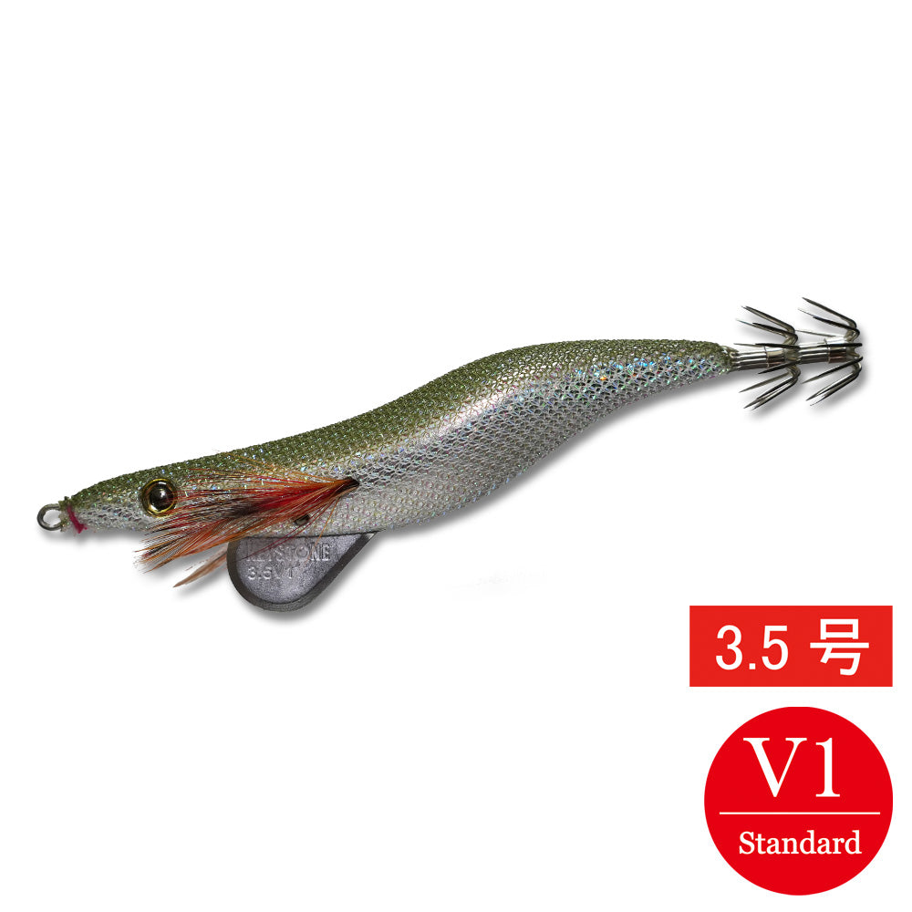 エギシャープ　3.5号V１（17g）　リアルベイトオリーブ