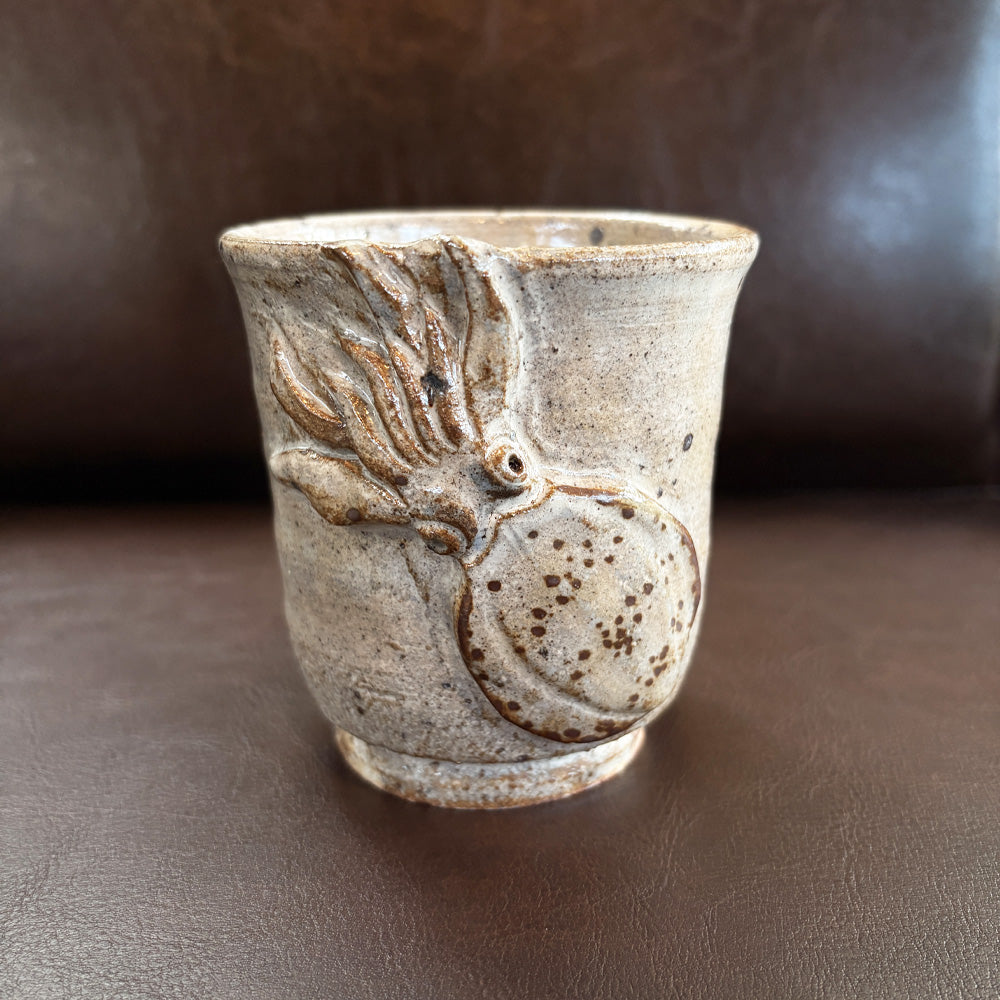 Kosugigama pottery making yari squid tea cup