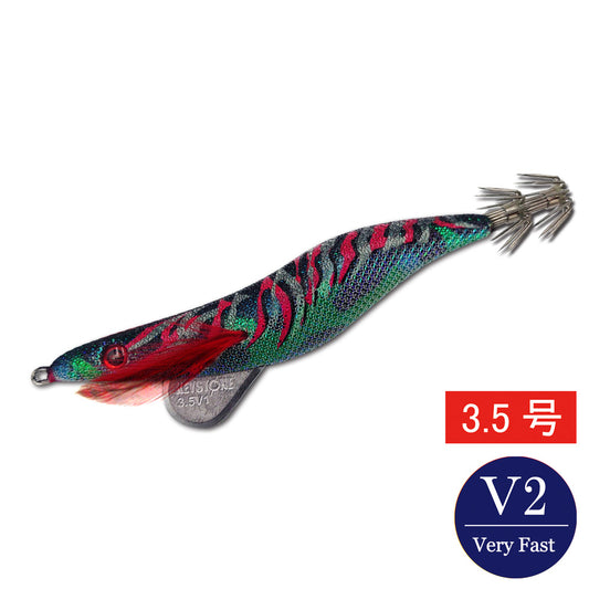 エギシャープ　3.5号V2　(20g)　赤侍グリーンマーブルブラック