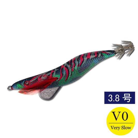エギシャープ　3.8号V0　(17g)　赤侍グリーンマーブルブラック