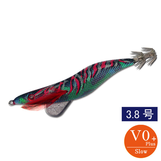 エギシャープ　3.8号V0＋　(18g)　赤侍グリーンマーブルブラック
