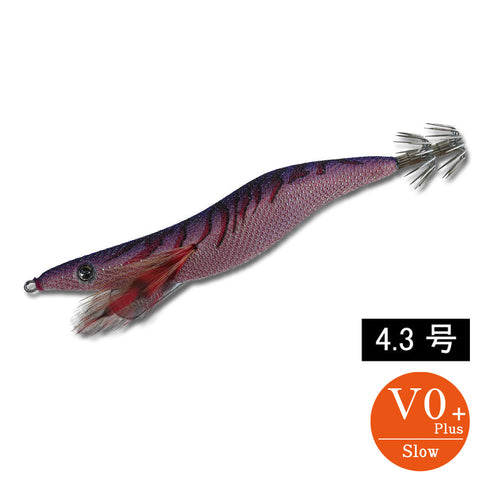 エギシャープα　4.3号V0+　(23g)　赤侍メテオグローパープル