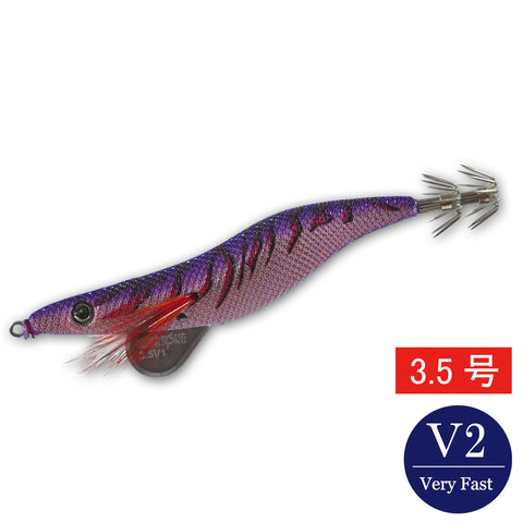 エギシャープ　3.5号V2　(20g)　赤侍メテオグローパープル