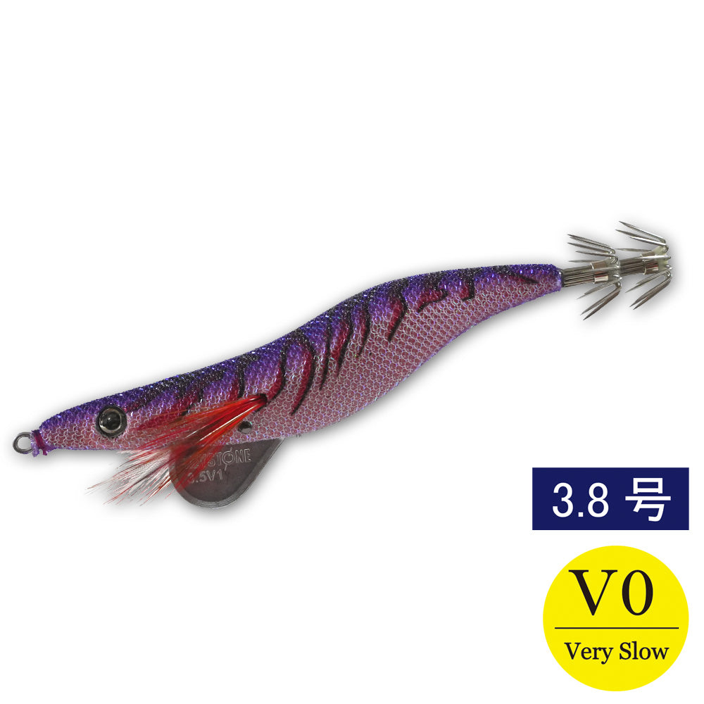 エギシャープ　3.8号V0　(17g)　赤侍メテオグローパープル