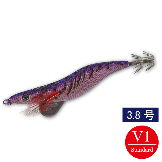エギシャープ　3.8号V1　(19g)　赤侍メテオグローパープル