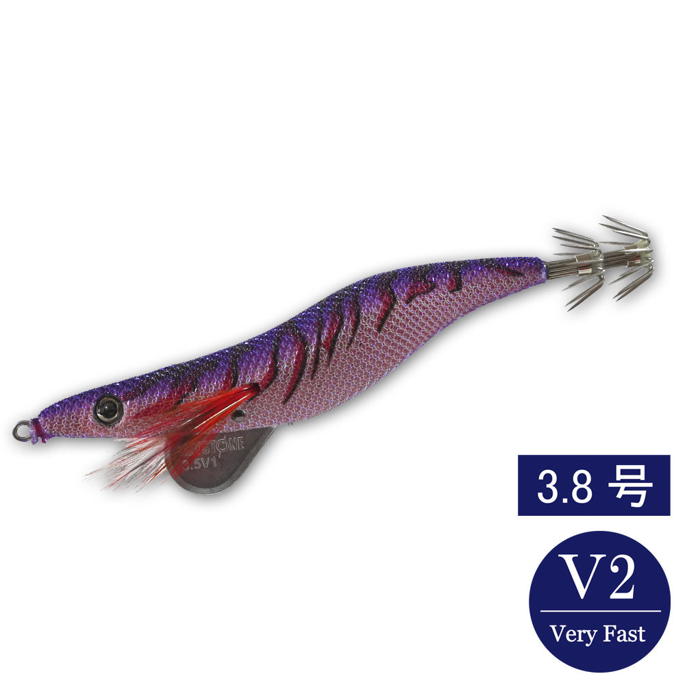 エギシャープ　3.8号V2　(24g)　赤侍メテオグローパープル