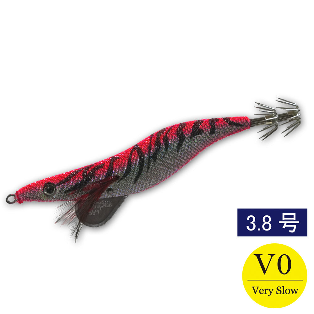 エギシャープ　3.8号V0　(17g)　赤侍メテオグローレッド
