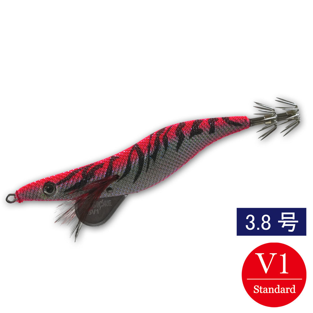 エギシャープ　3.8号V1　(19g)　赤侍メテオグローレッド