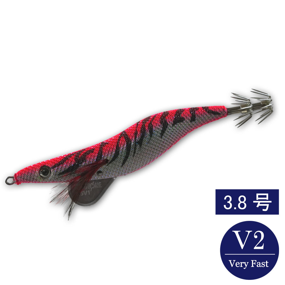 エギシャープ　3.8号V2　(24g)　赤侍メテオグローレッド