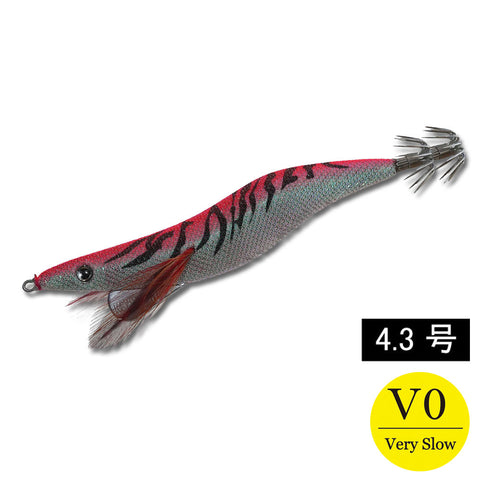 エギシャープα　4.3号V0　(22g)　赤侍メテオグローレッド