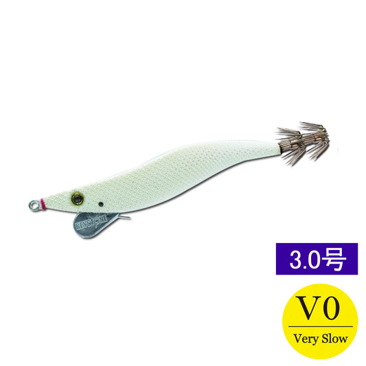 【邪道エギ】早福型 邪道編　3.0号V0(11g)　フルグローホワイト
