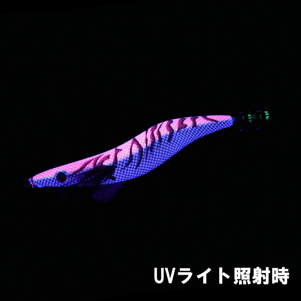 エギシャープα　4.3号V0　(22g)　パープルピンクグロー赤侍レッド