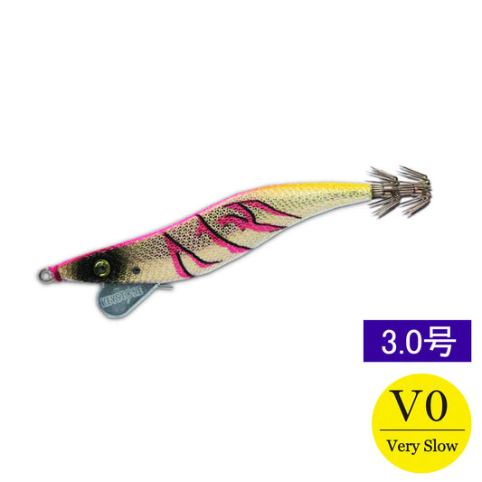 【邪道エギ】早福型 邪道編　3.0号V0(11g)　ゴールドベースピンク