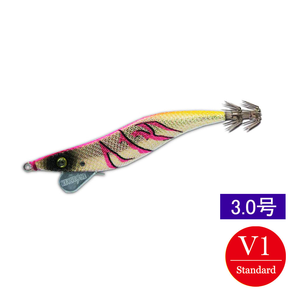 【邪道エギ】早福型 邪道編　3.0号V1(12g)　ゴールドベースピンク